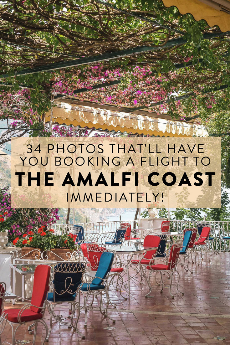 34 pictures of the Amalfi Coast that will make you want to book a flight immediately! Including Positano, Amalfi, Atrani, Praiano, Furore, and more. 