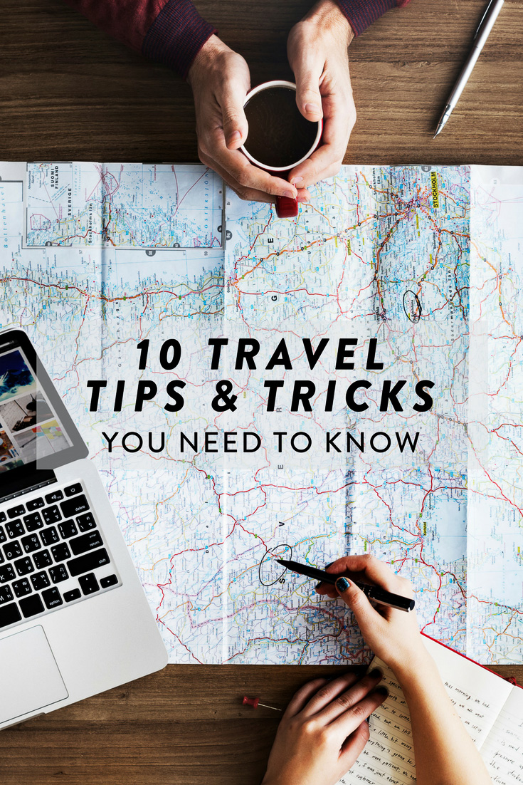 Ten of my best travel tips, tricks and hacks - everything from my secret to getting pretty photos on gloomy winter days to my fav accessory that can be used as a dozen different things!