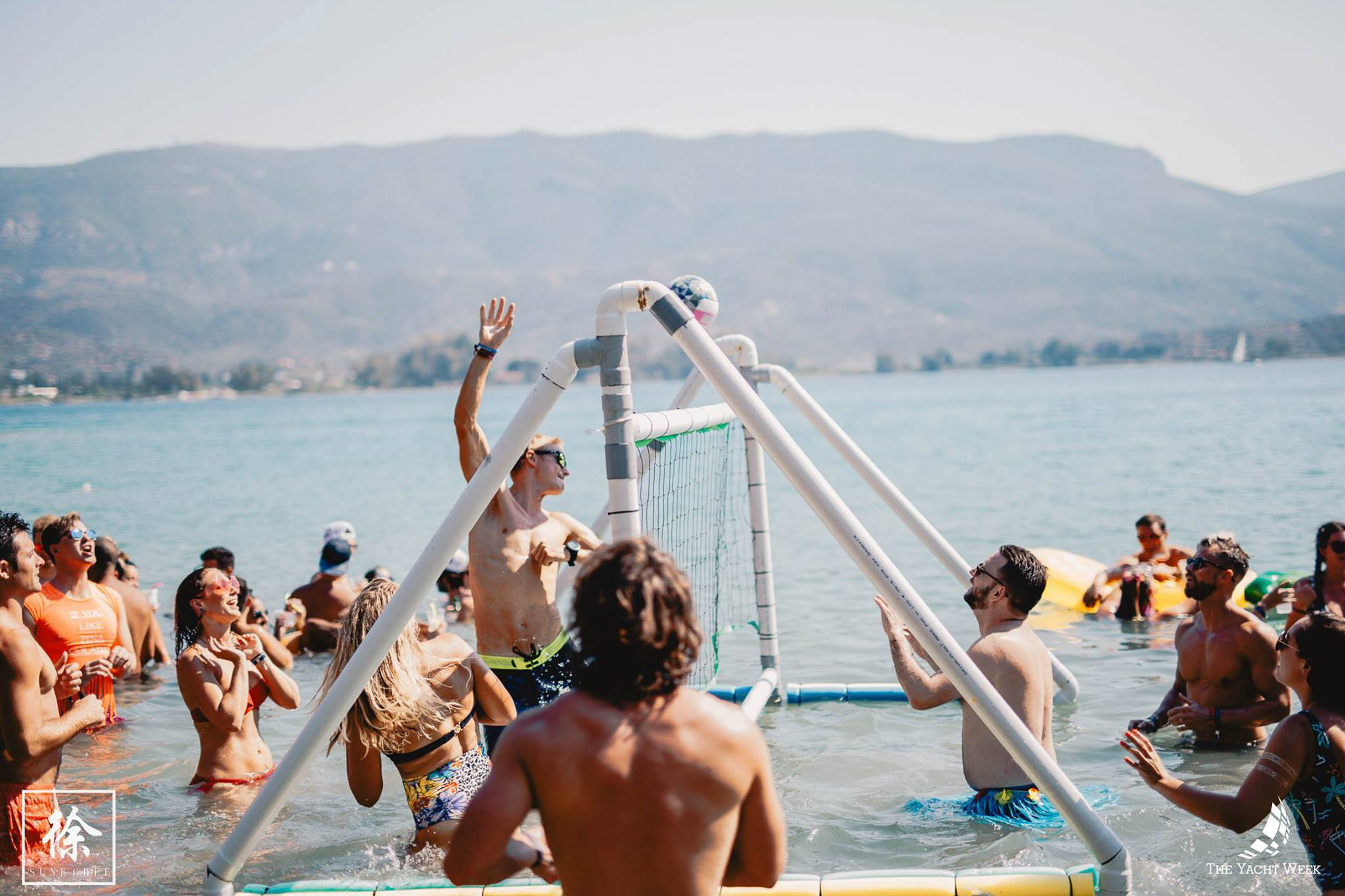 beach and sea volleyball at The Yacht Week Greece