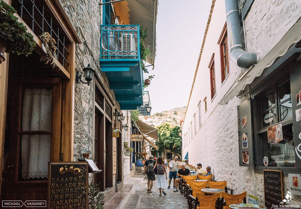Alleyways in Hydra, Greece
