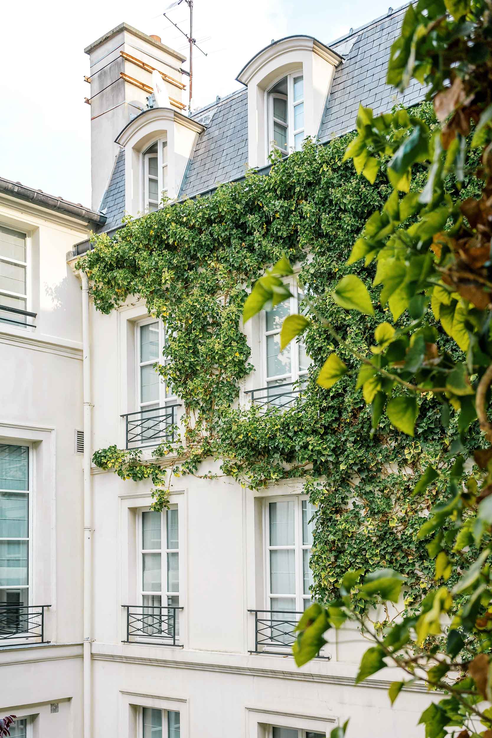 Window views from a room at Pavillon de la Reine in Place des Vosges in Paris