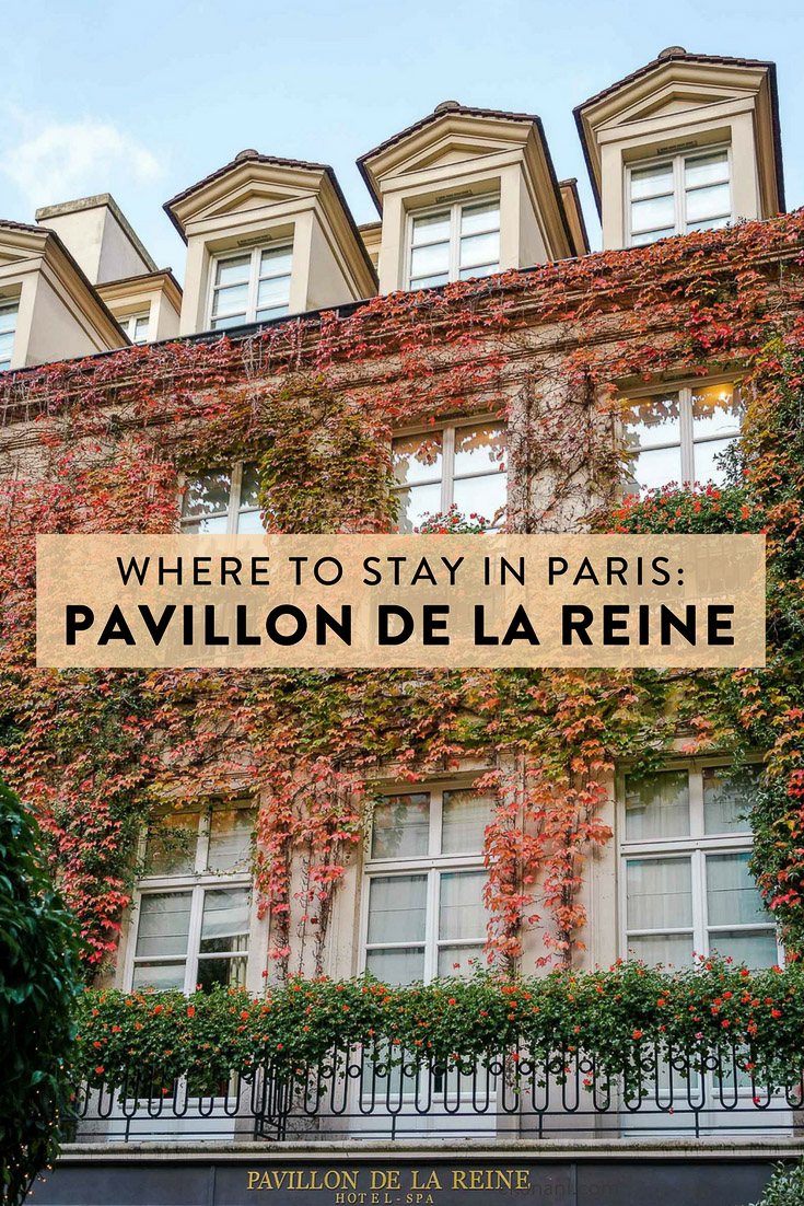 Le Pavillon de la Reine, located in the heart of Paris in le Marais and recently named one of the best hotels in the world by Conde Nast, is the best place to stay in Paris!