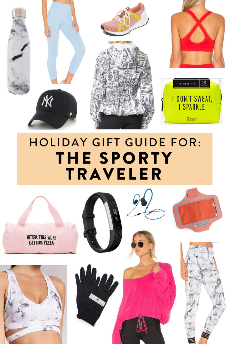 Holiday gift guide for the sporty traveler. Unique gifts at every price point for the active traveler in your life! 