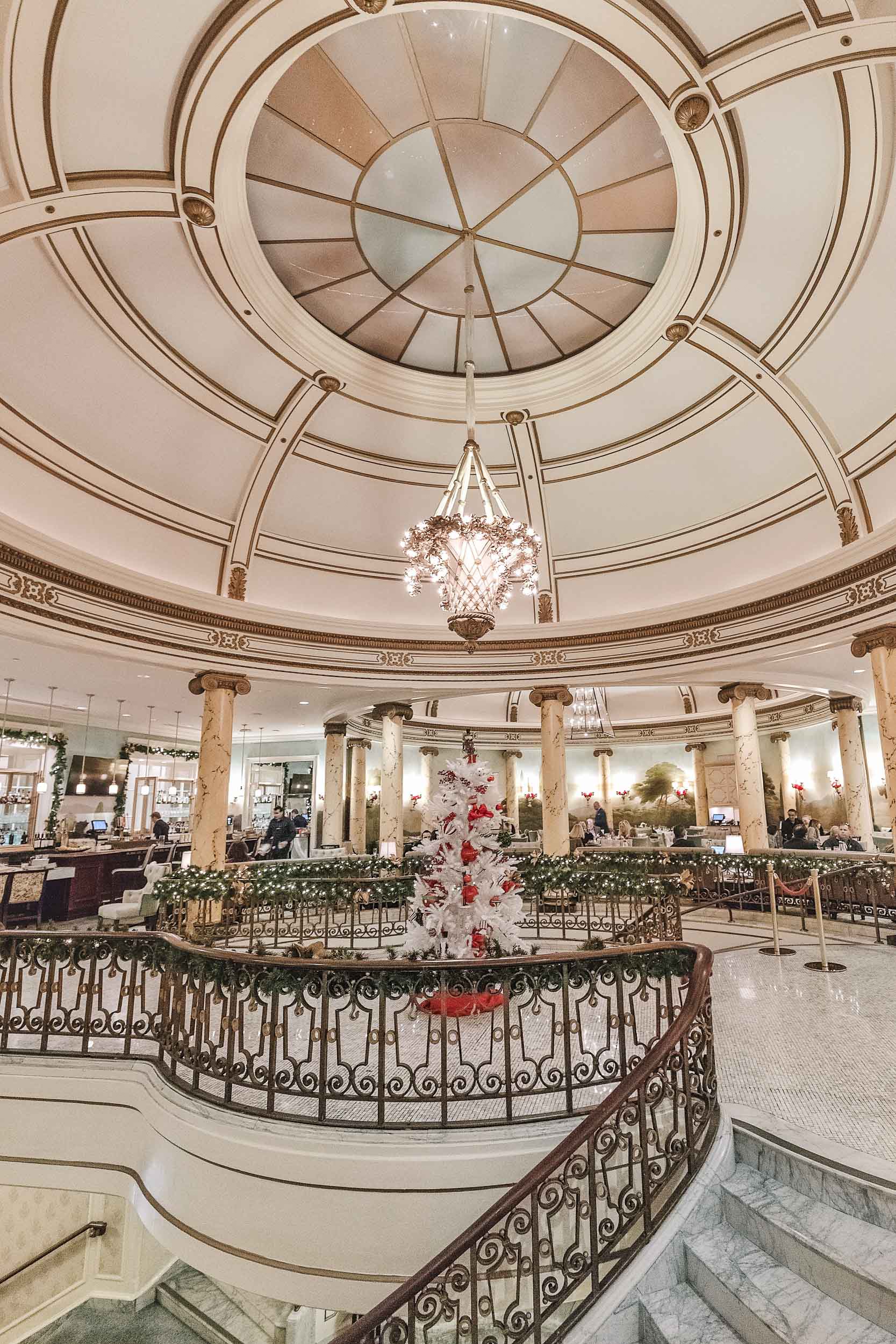 Laurel Court Restaurant & Bar at the Fairmont San Francisco offers afternoon tea year-round, but during the holidays there is a special holiday gingerbread tea!