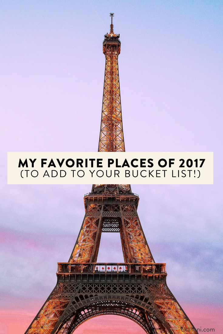 My favorite places of 2017, for you to add to your 2018 bucket list! Paris, Puglia, Copenhagen, and more
