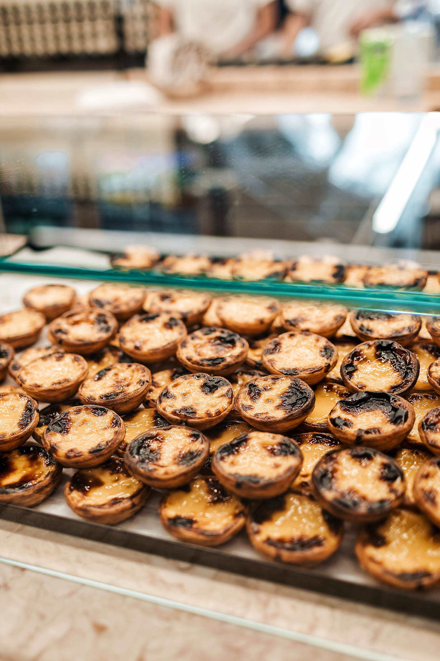 Pastel de nata at Manteigaria, the best place to get them in Lisbon, Portugal!