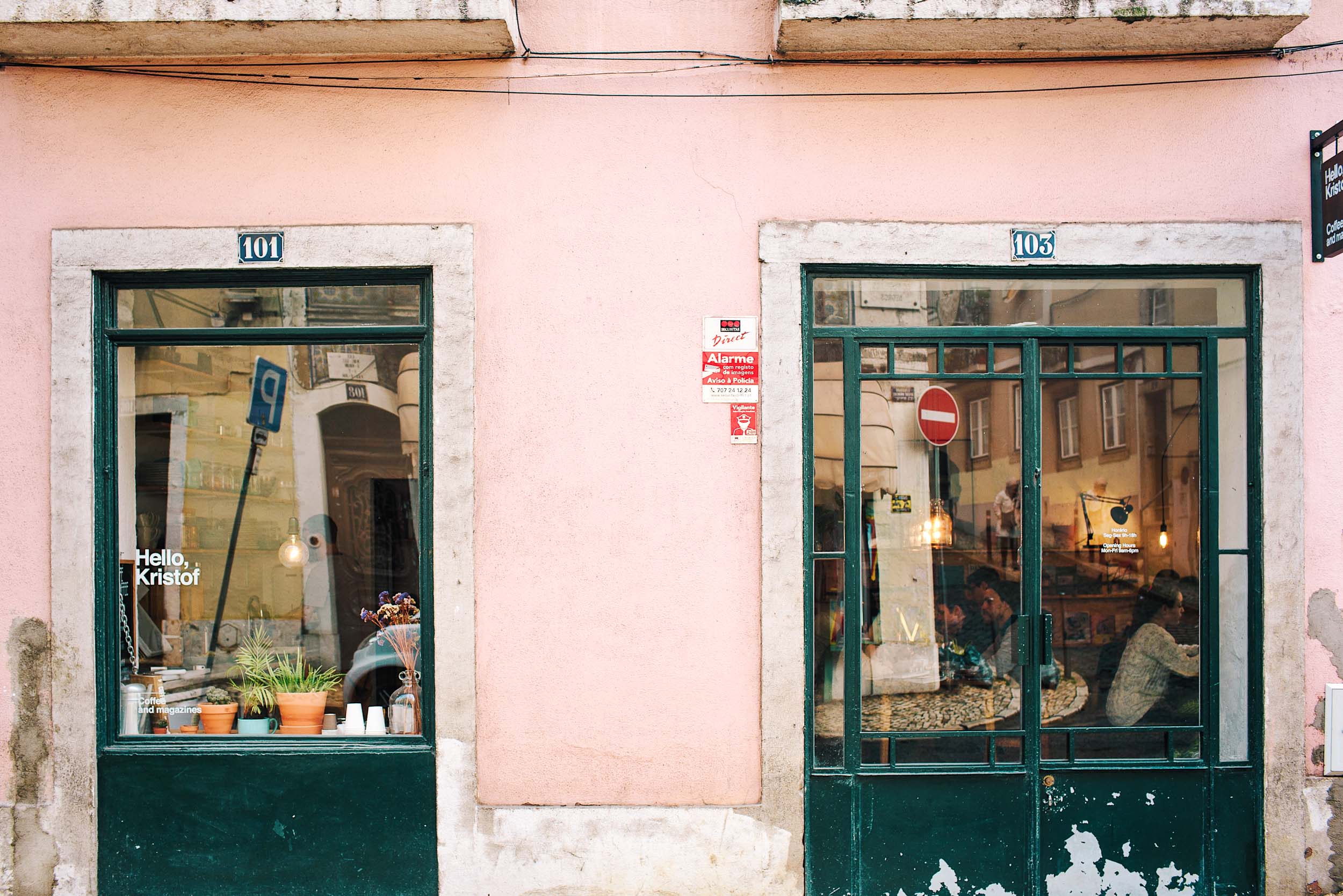 Hello, Kristof - an excellent coffee shop in Bairro Alto, Lisbon, Portugal