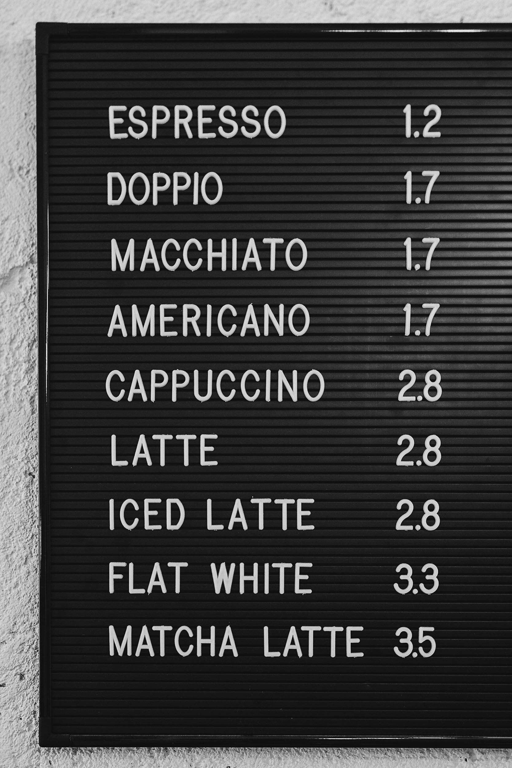 The coffee lineup at Hello, Kristof in Lisbon, Portugal