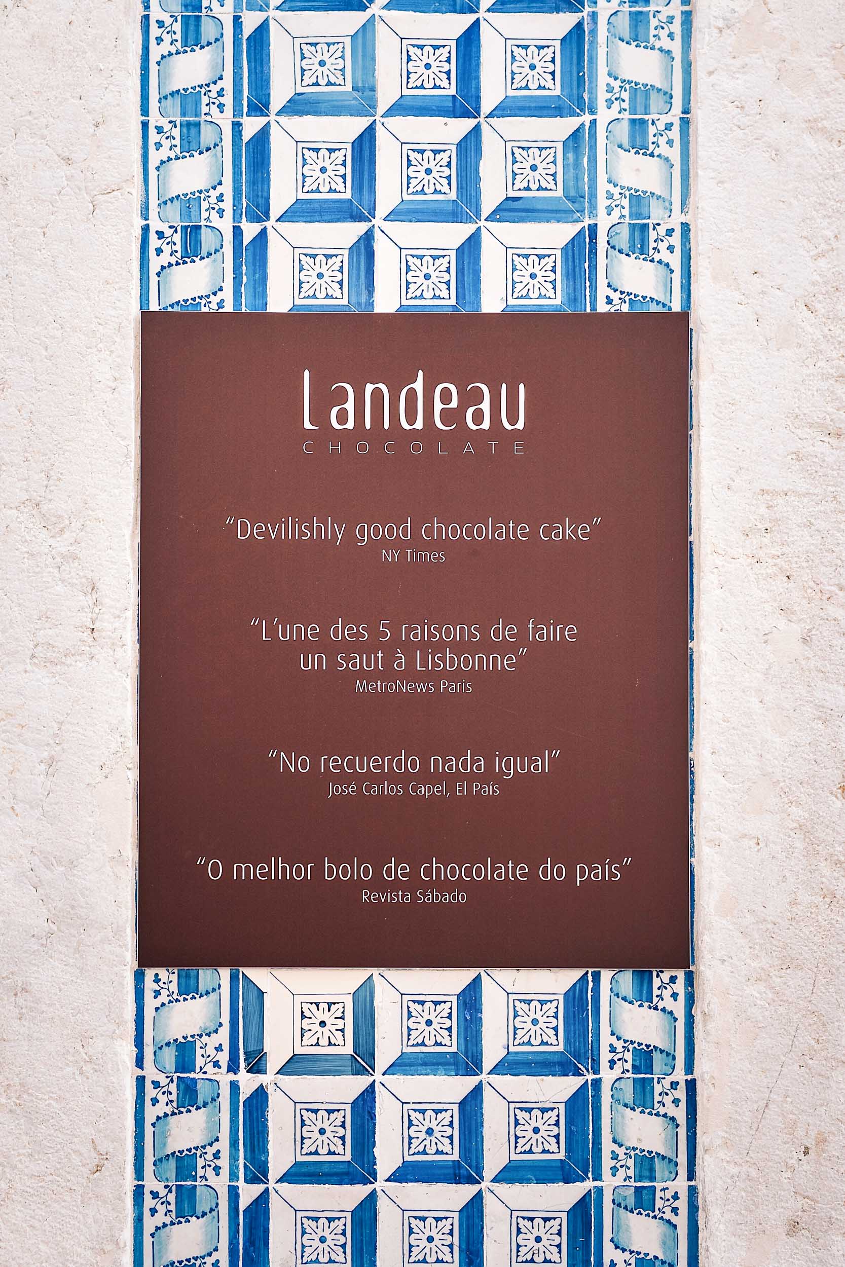 Landeau Chocolate offers two things and two things only - chocolate cake and coffee. 