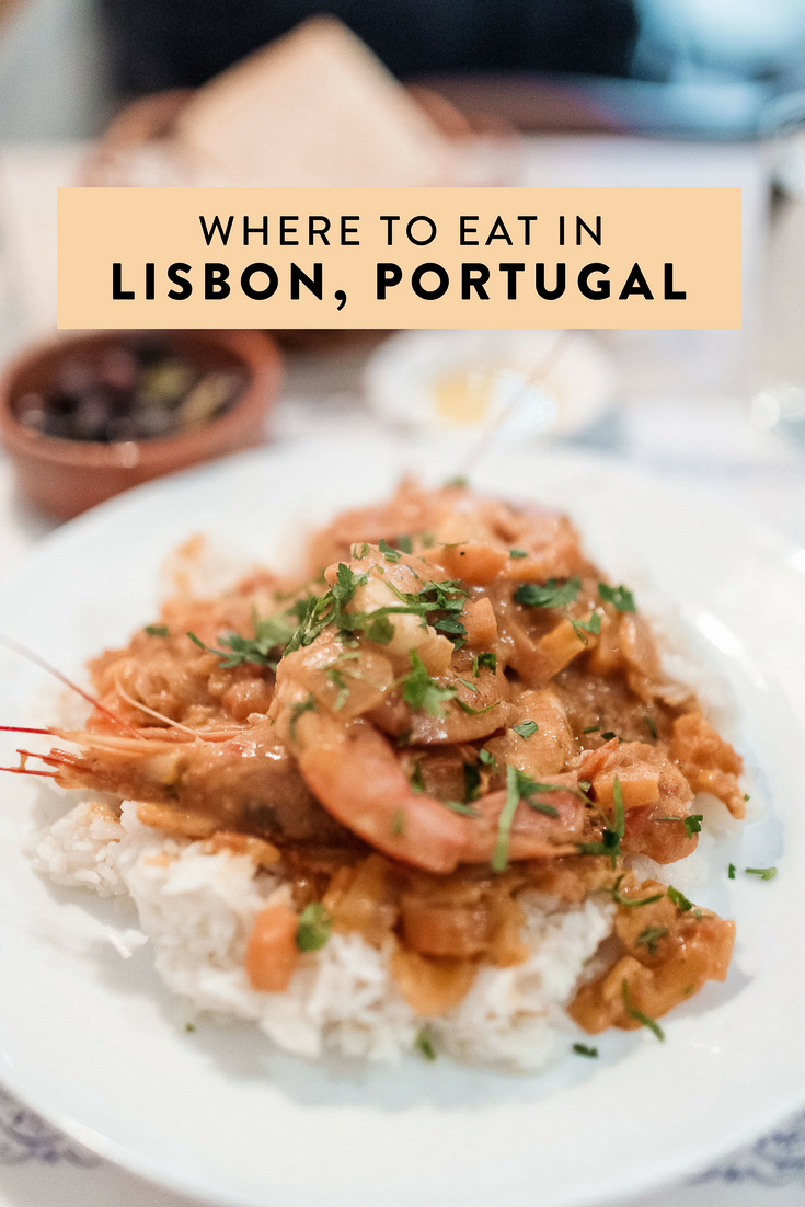 Where to eat in Lisbon, Portugal.  The best restaurants featuring Portuguese food, seafood, all day breakfast, all natural gelato, and more!