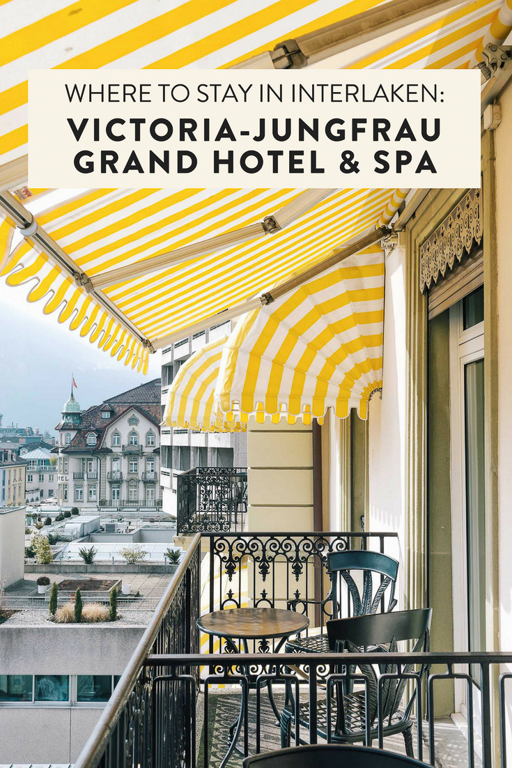 The most Instagrammable hotel in Interlaken and the Jungfrau Region: the VICTORIA-JUNGFRAU Grand Hotel & Spa. So glam and luxurious you will never want to leave!