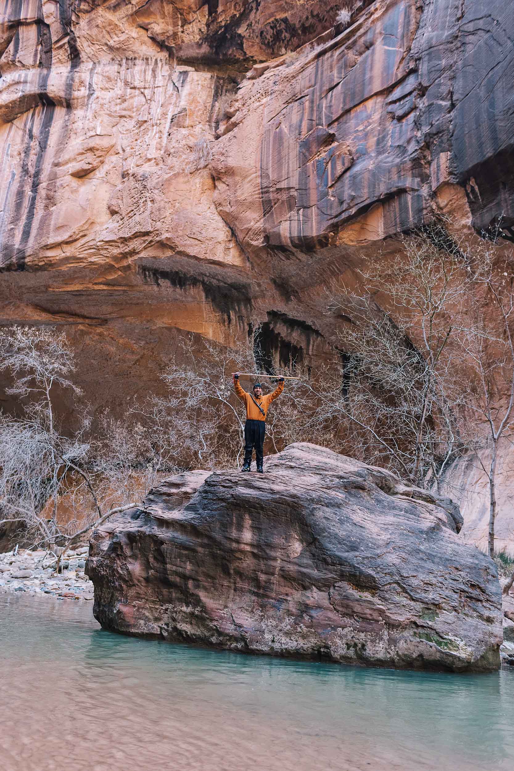 No crowds at Zion National Park during winter!  The best time to visit St. George