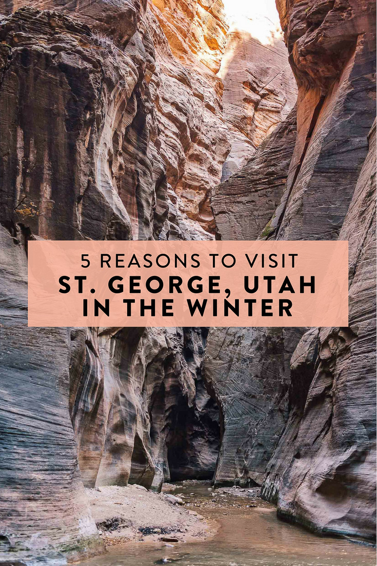 Zion National Park and St. George, Utah in general are popular destinations, but what time of year is best to visit? Winter - and here are 5 reasons why!