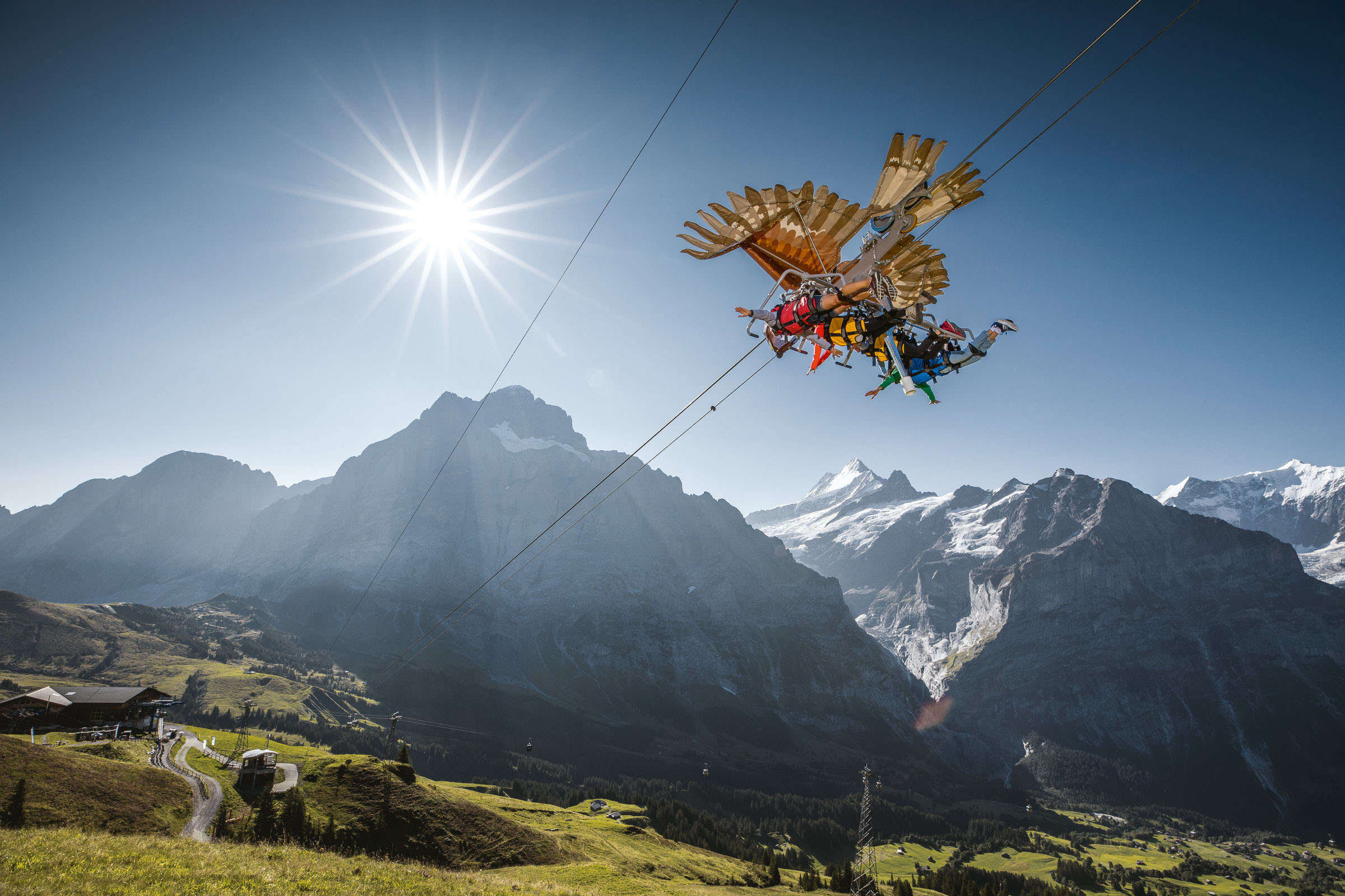 First Glider in Grindelwald Switzerland