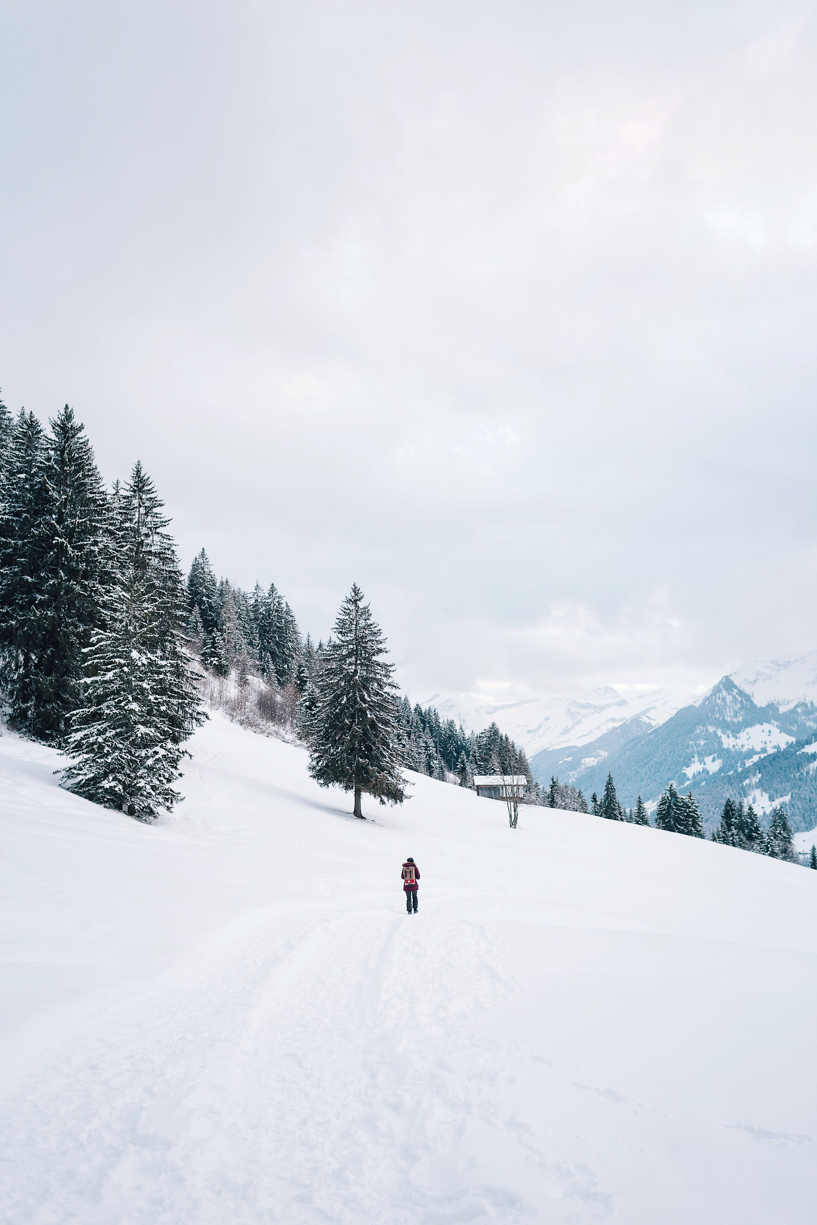 Hiking to the Schlittmoos fondue pot in Gstaad, Switzerland