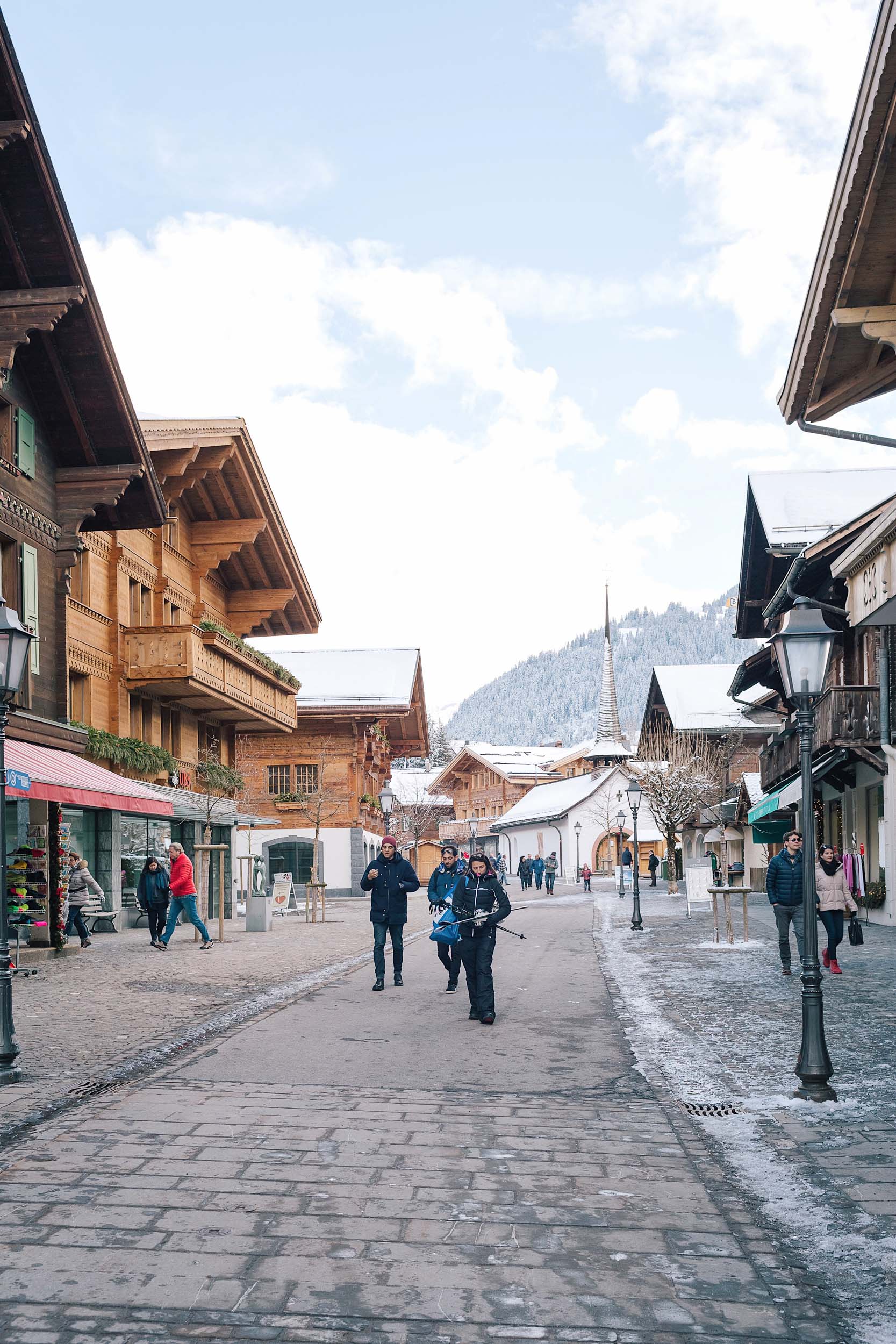 Gstaad is an upscale resort town in southwestern Switzerland in the canton of Bern