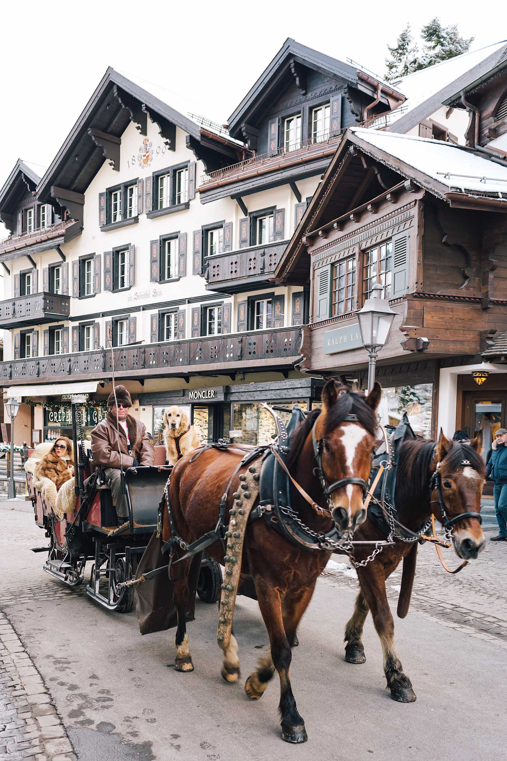 Gstaad is an upscale resort town in southwestern Switzerland in the canton of Bern