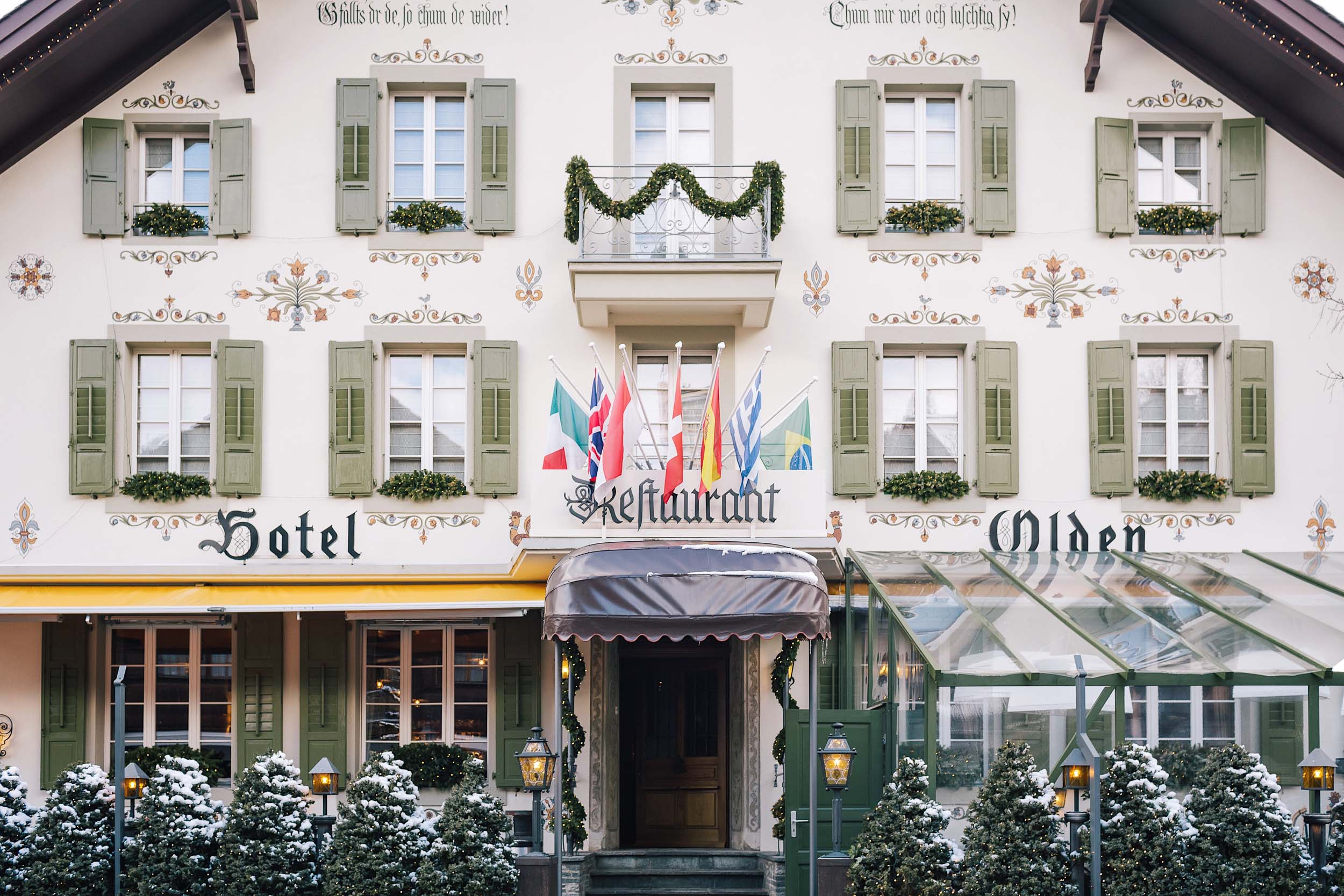 A restaurant and hotel in Gstaad, Switzerland