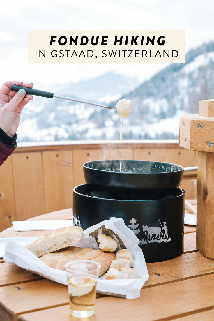 Just when you think Switzerland can’t possibly get any better, you learn that in the Swiss town of Gstaad you can go on a fondue hike! The perfect, most unique winter adventure.