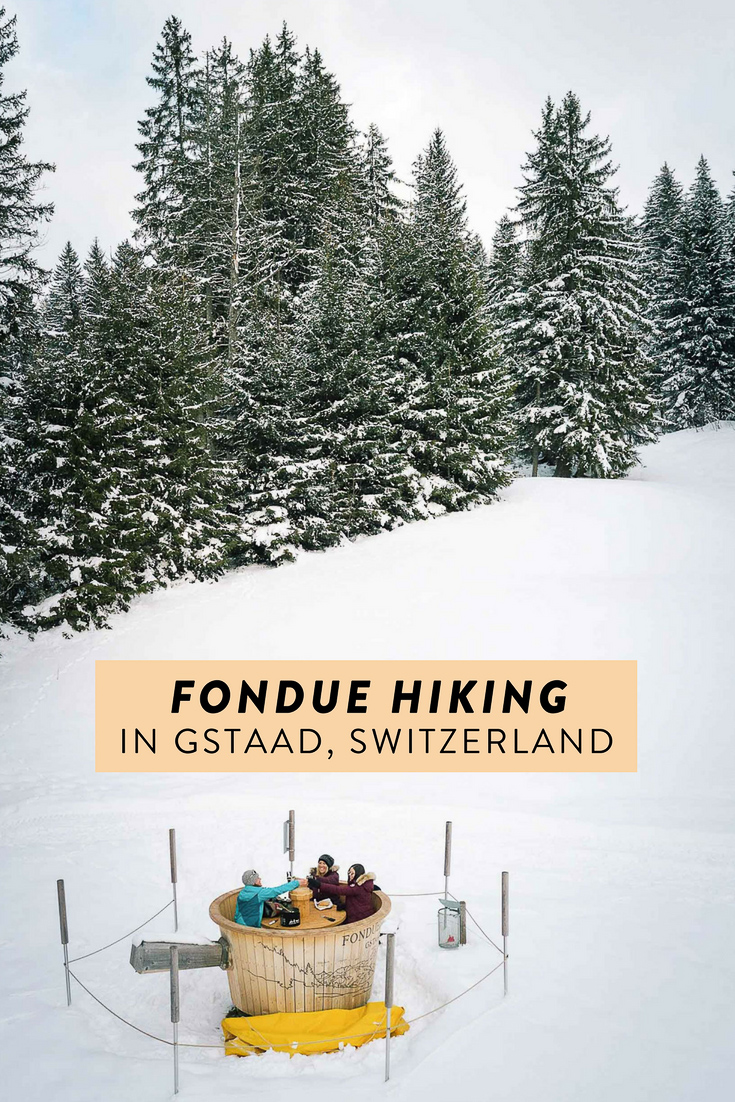 In Gstaad, Switzerland you can go on a fondue hike! Pick up a fondue backpack with all the necessary ingredients to enjoy inside a giant fondue pot amongst the Alps. A unique adventure