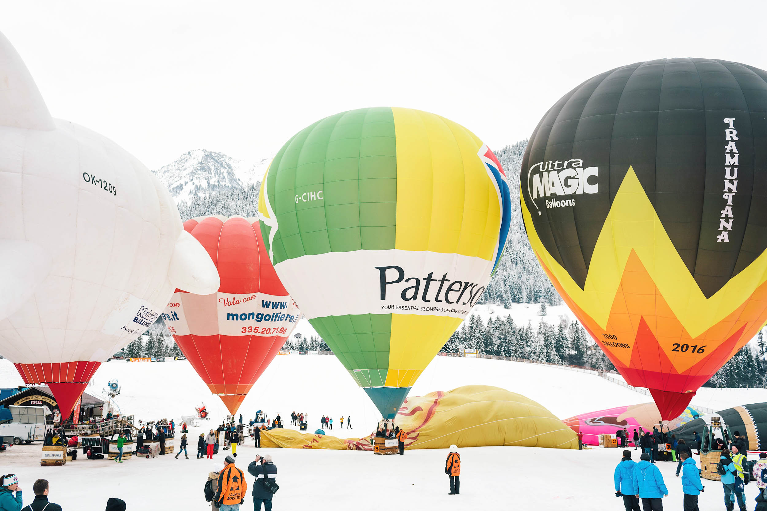 This year marked the 40th International Hot Air Balloon Festival of Chateau d'Oex, Switzerland