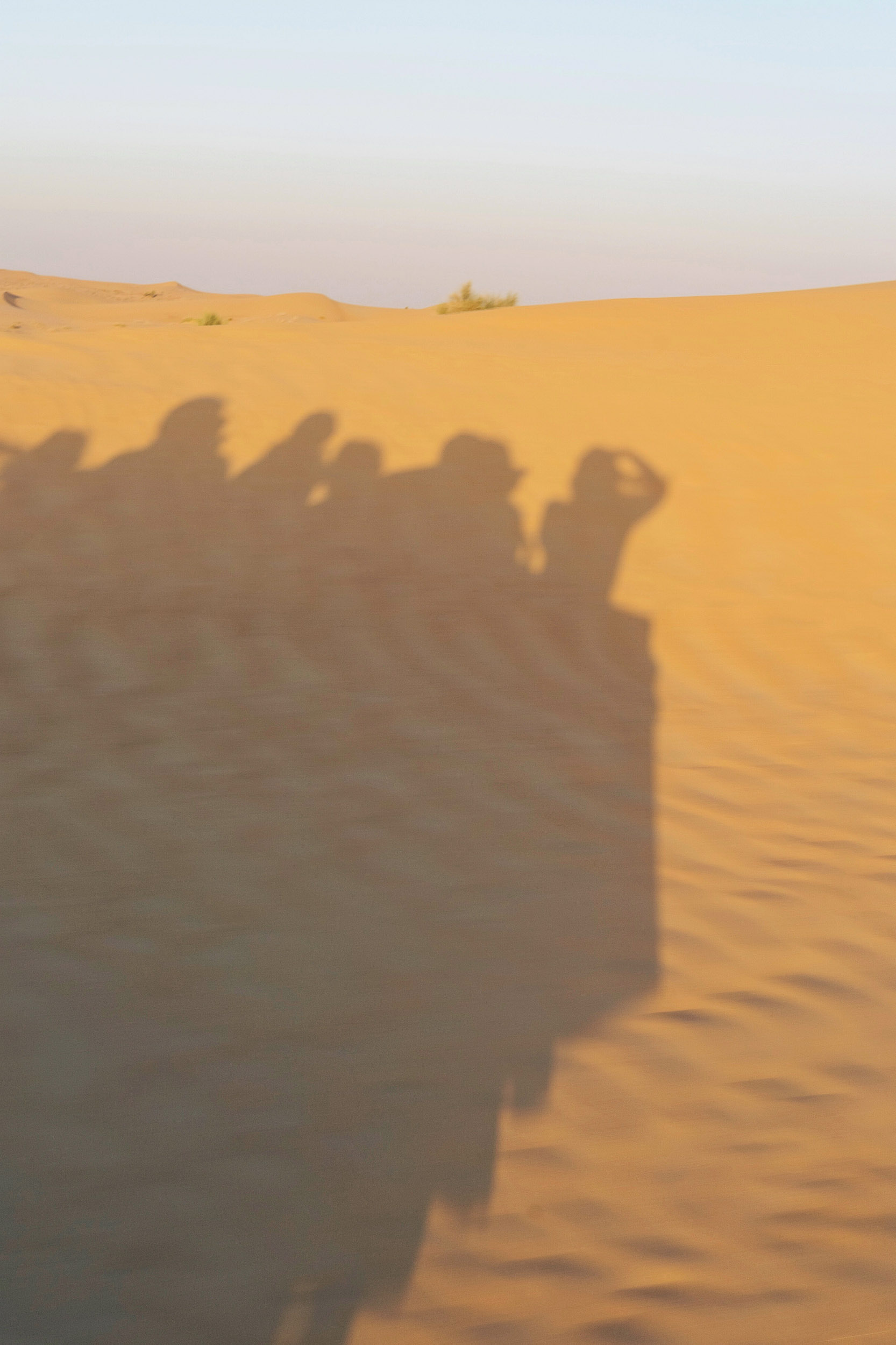 Riding through the desert during our Dubai desert safari