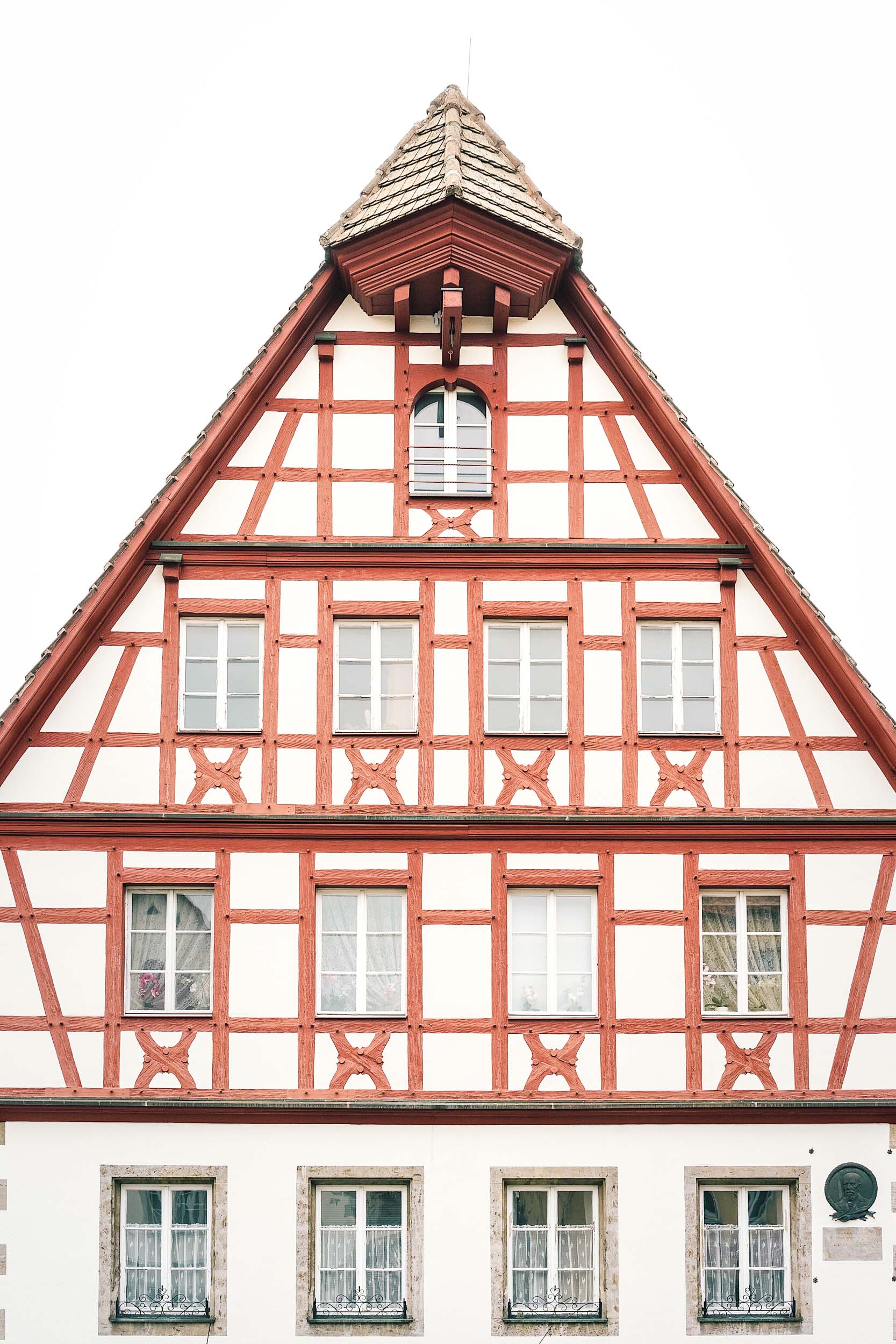 A German medieval building in Rothenburg