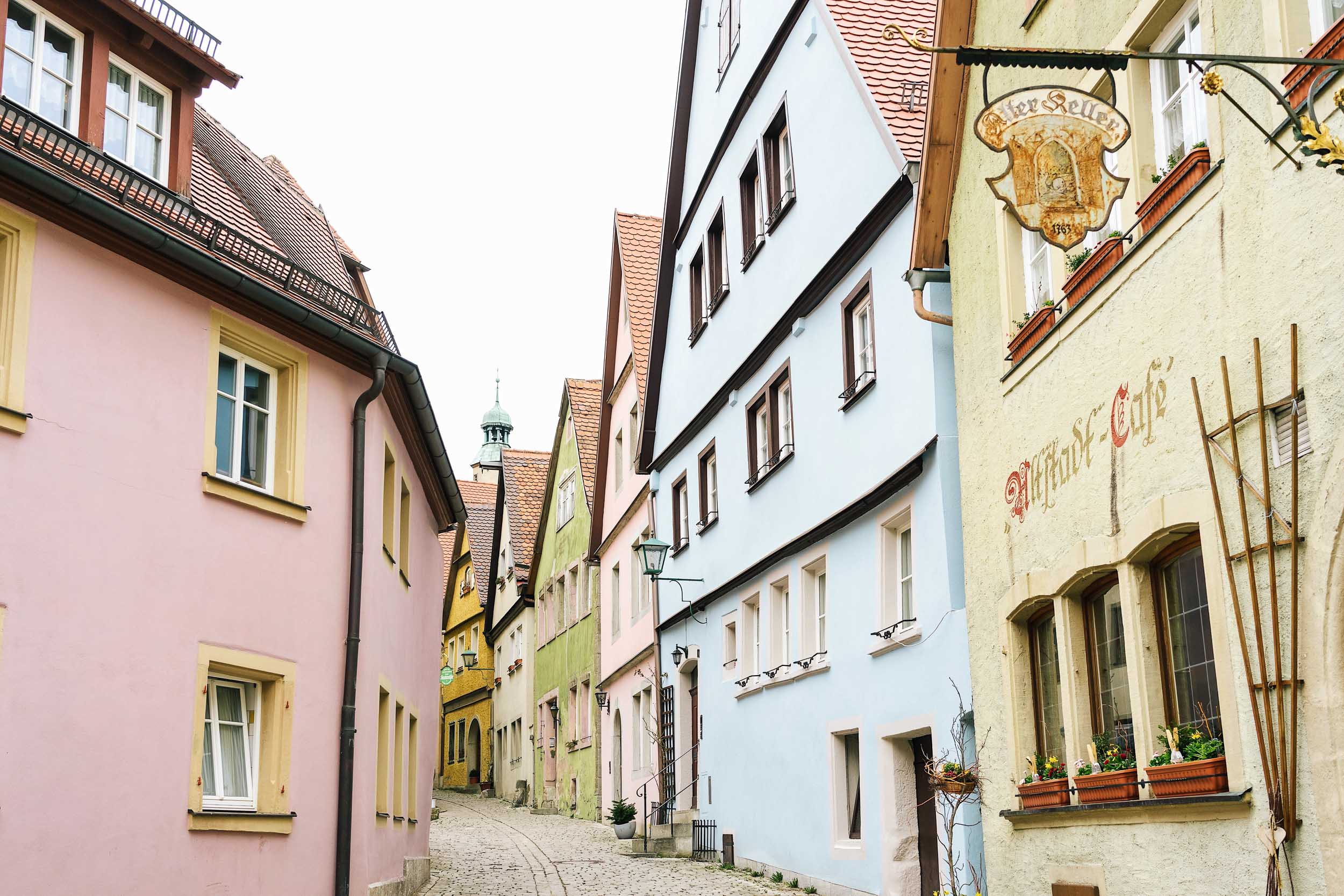 A very colorful European town: Rothenburg, Germany