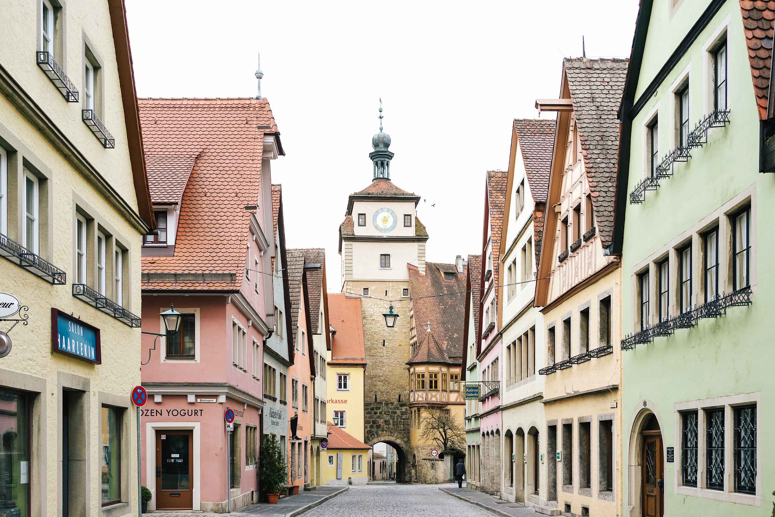 Rothenburg is a well preserved medieval town in Germany
