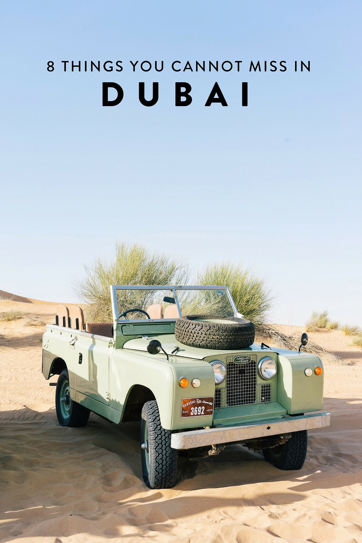 Heading to Dubai and wondering what to do? I have narrowed down my list to 8 things you absolutely cannot miss! The best non-cliche, off-the-beaten-path things to see, do, eat, and drink