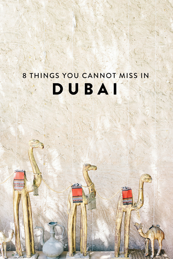 Dubai is full of countless attractions, making it hard to narrow down your to do list.  Here are 8 things you cannot miss when visiting, including a desert safari, the best places to eat, and more!