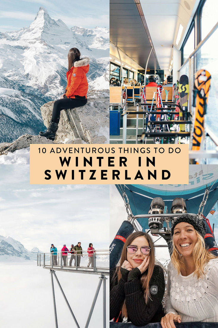Switzerland is full of countless unique winter adventures, ten of which I highly recommend doing! Including a hot air balloon ride, dog sledding, some cliff walks, and more.