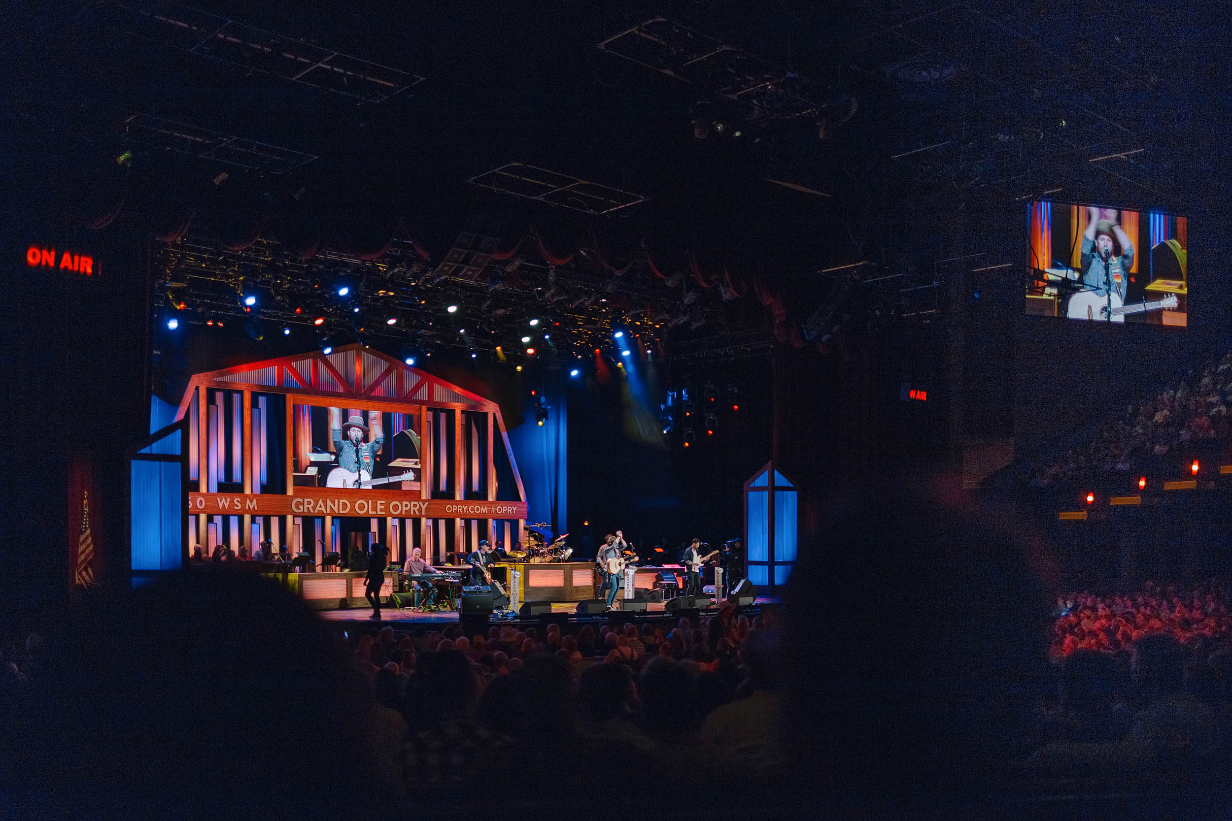 Drake White performing live at Nashville's Grand Ole Opry