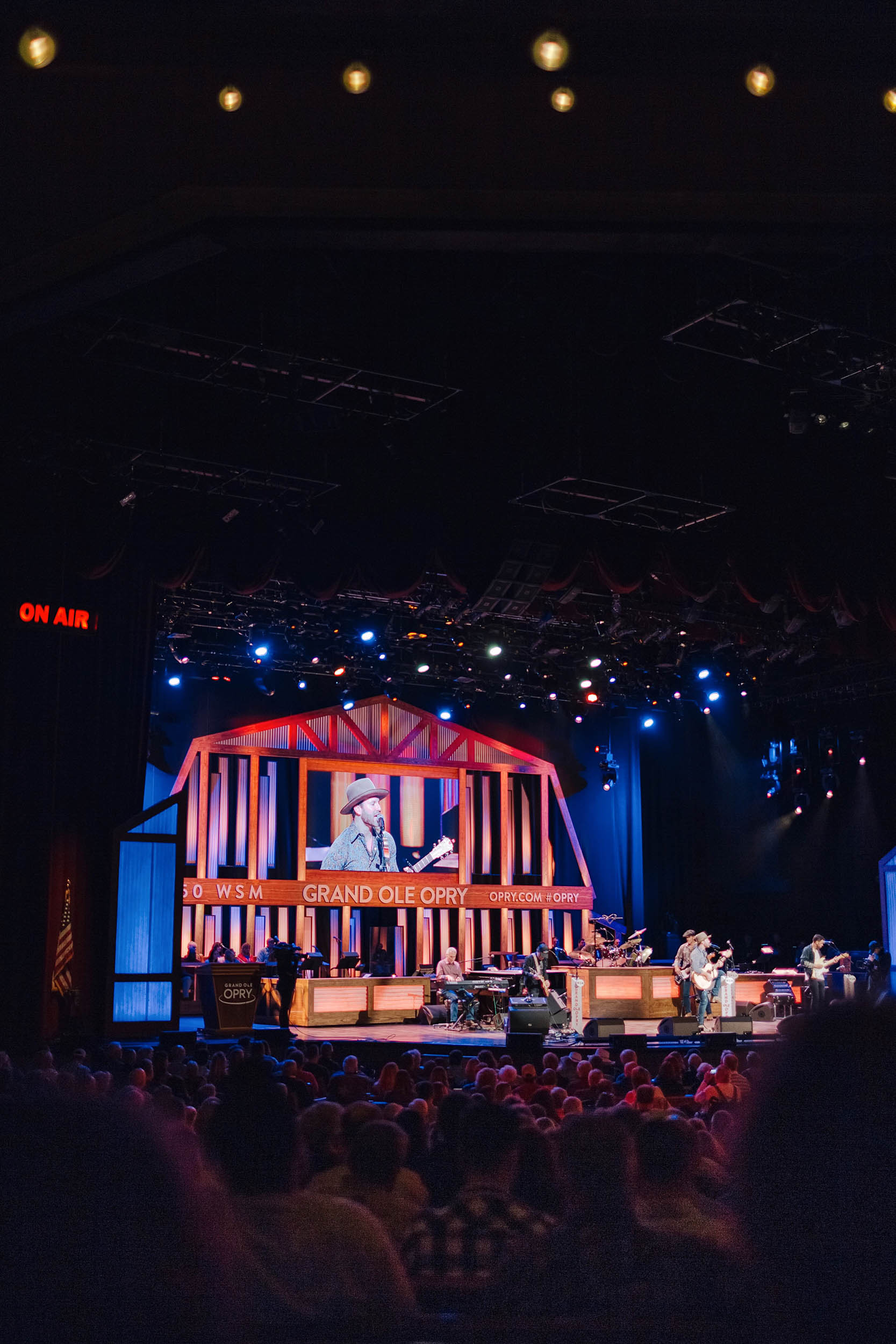 Drake White performing at the Grand Ole Opry