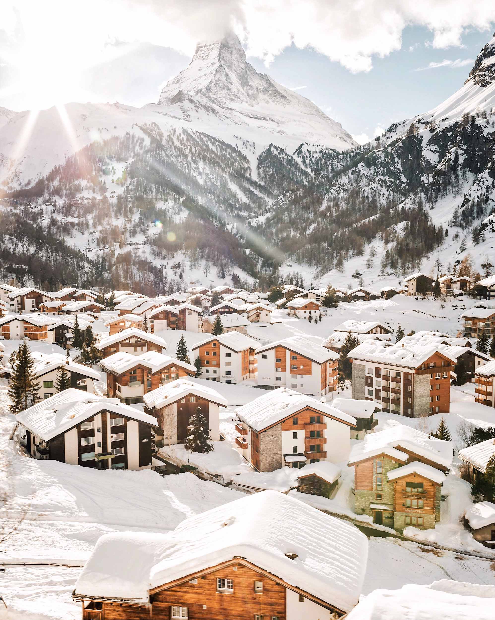 Golden hour in Zermatt, Switzerland