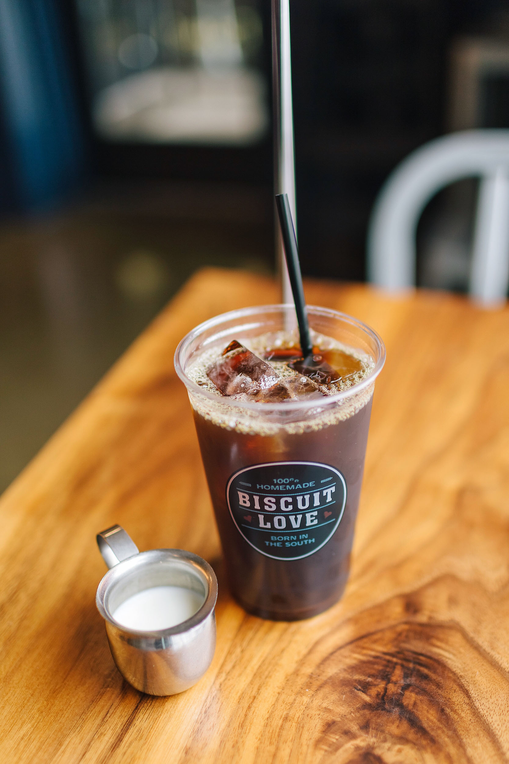 Iced coffee at Biscuit Love in Nashville