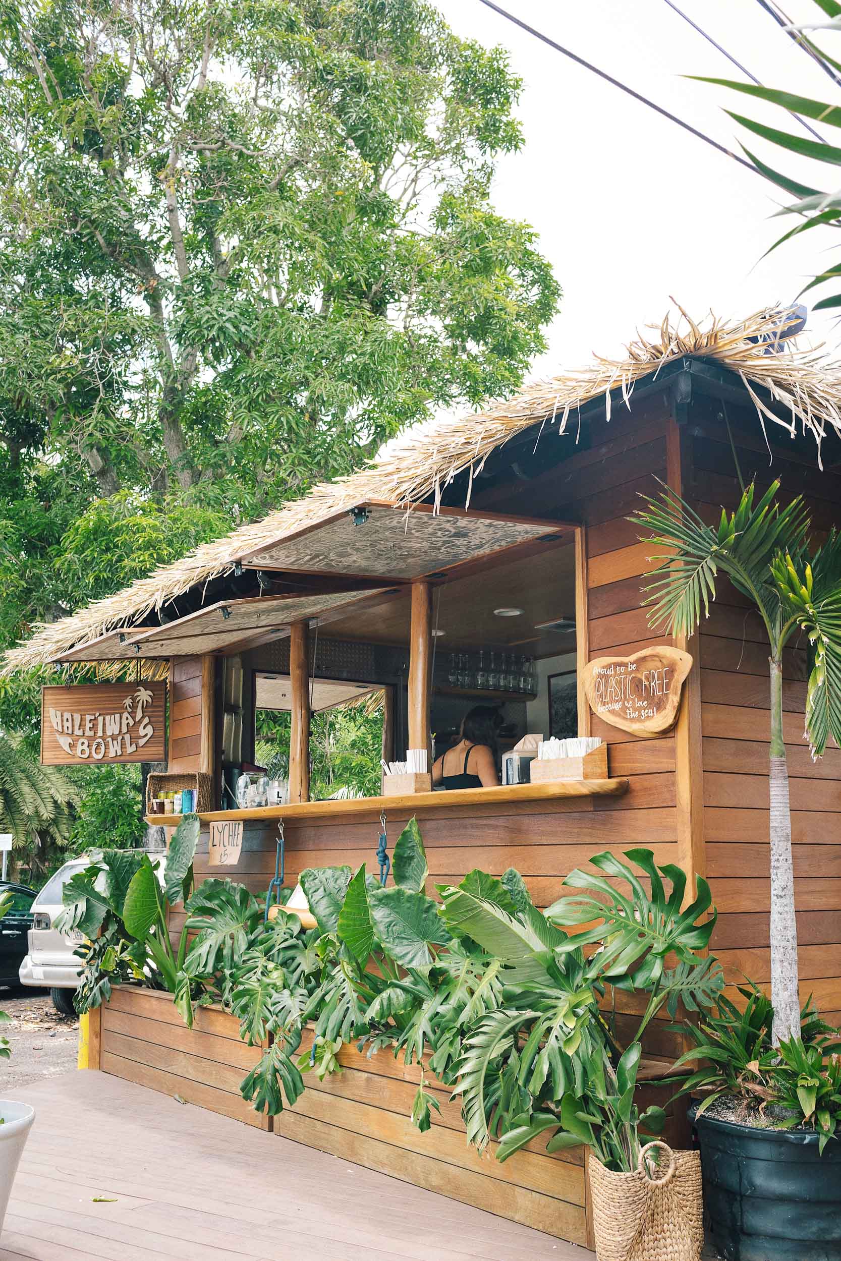 The Haleiwa Bowls shack in Haleiwa on Oahu's North Shore