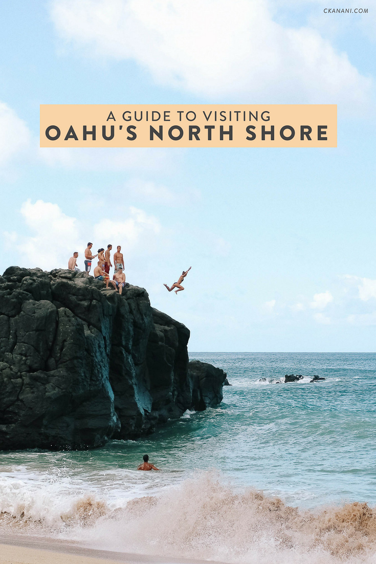 A guide to visiting the North Shore of Oahu, Hawaii including how to get there, what to do, and what to eat! See Pipeline, Waimea Bay, Sunset Beach, Haleiwa and more.
