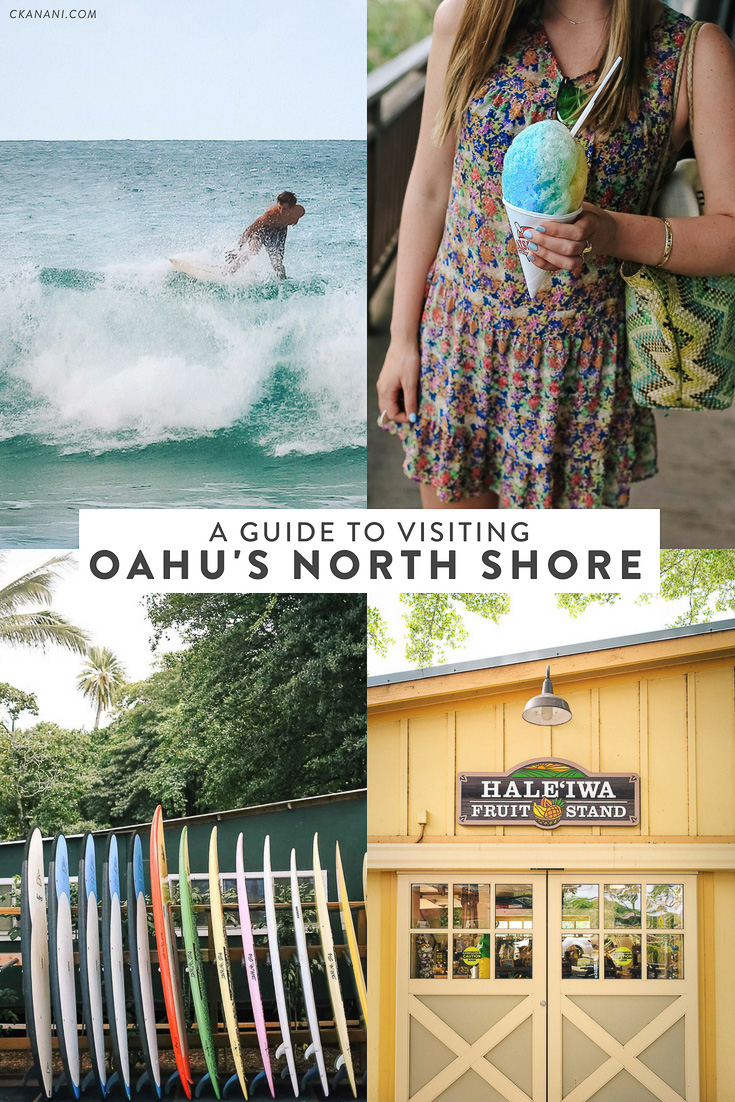 A guide to visiting the North Shore of Oahu, Hawaii including how to get there, what to do, and what to eat! See Pipeline, Waimea Bay, Sunset Beach, Haleiwa and more.