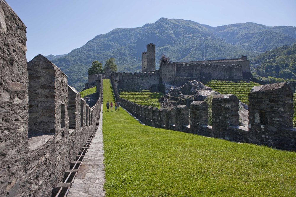 Visit of the Castelgrande, UNESCO World Heritage. Copyright by Ticino Turismo