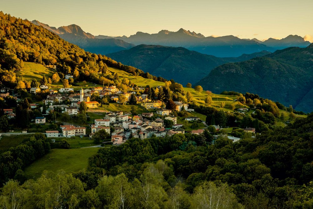 Malcantone, the gently curving, densely overgrown, domed hilly landscape, that curves up from Lake Lugano to Monte Lema, derived its livelihood for centuries mainly from one product: the chestnut.