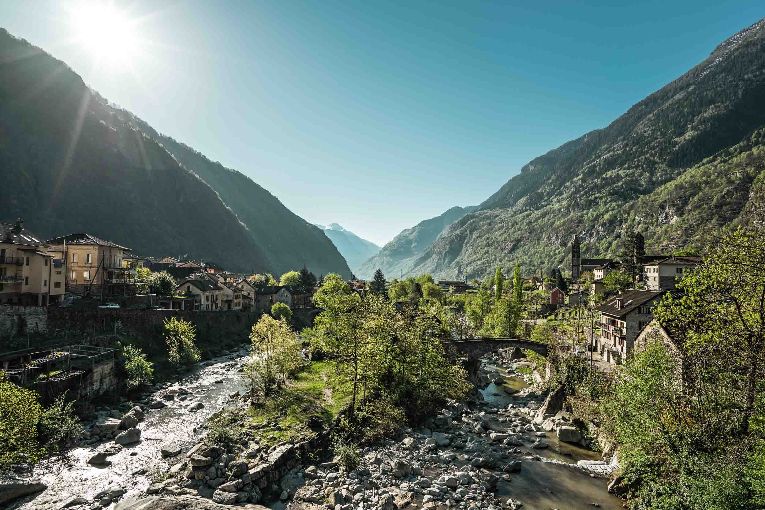 Springe awakening in Giornico, Ticino. The village is surrounded by vineyards and chestnut woods. The old village center consists mainly of stone houses. Copyright by: Switzerland Tourism