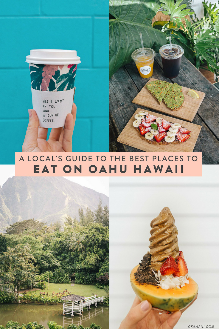 A local’s guide to the best places to eat on Oahu, Hawaii. The best malasadas, shave ice, views, and more in Honolulu/Waikiki, the North Shore, Kailua, and Kaneohe! #oahu #hawaii