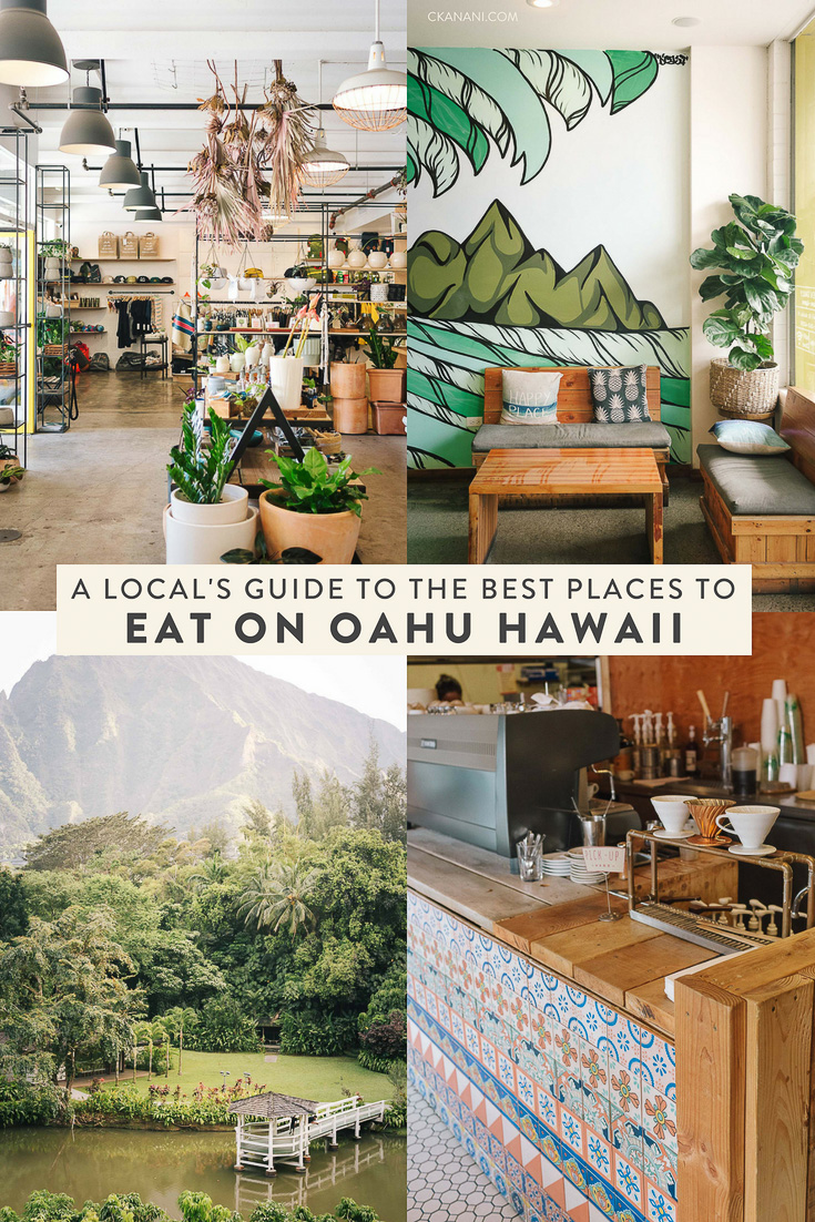 A local’s guide to the best places to eat on Oahu, Hawaii. The best spots for breakfast, lunch, dinner, and drinks in Honolulu/Waikiki, the North Shore, Kailua, and Kaneohe! #oahu #hawaii