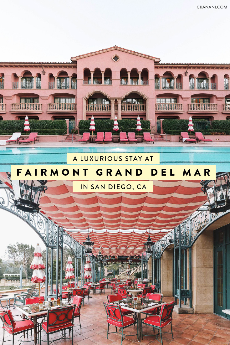 A guide to staying at the five-star luxury resort and spa Fairmont Grand Del Mar in sunny San Diego, California #fairmontmoments #fairmonthotels #seekerproject #accorhotels #luxuryhotel #sandiego