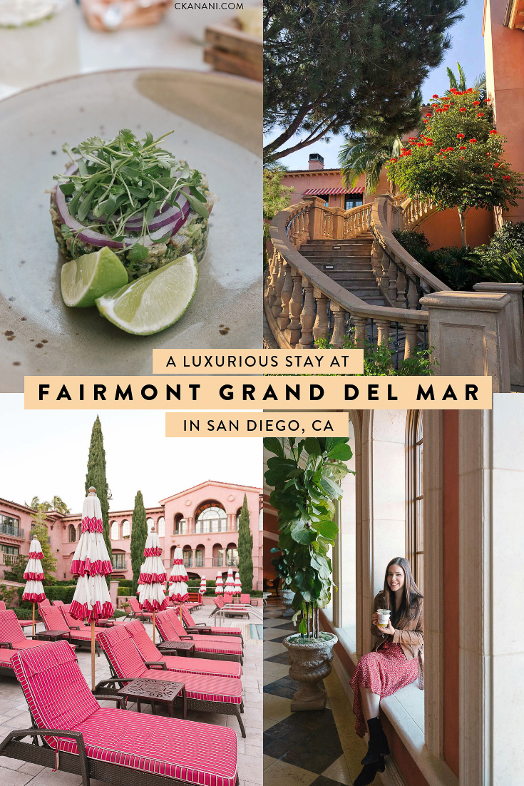 A guide to staying at the five-star luxury resort and spa Fairmont Grand Del Mar in sunny San Diego, California #fairmontmoments #fairmonthotels #seekerproject #accorhotels #luxuryhotel #sandiego