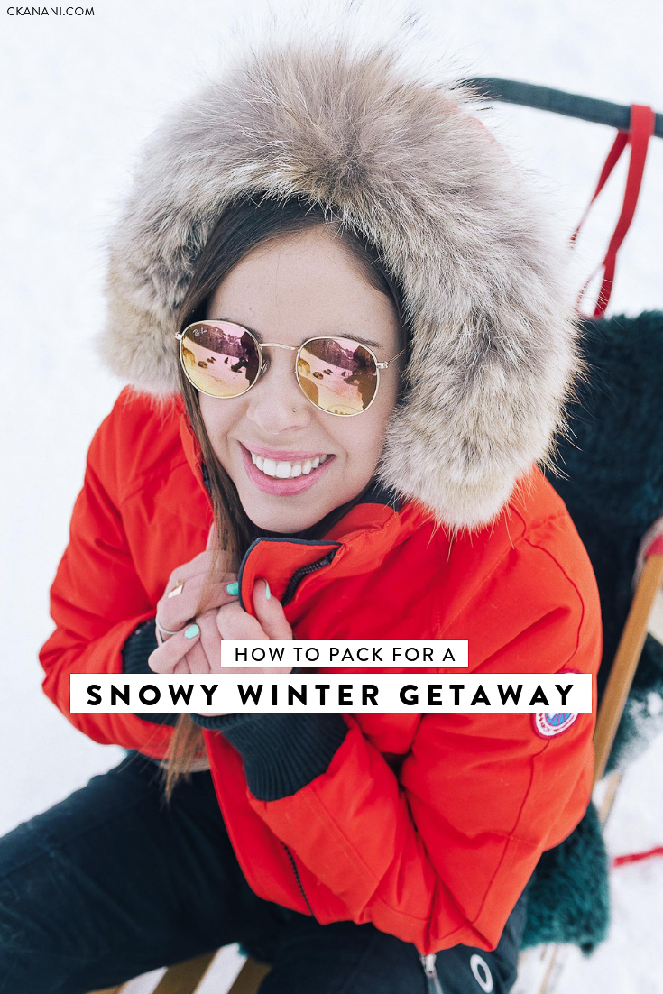 Heading out on a snowy holiday this winter? Here is everything you need to pack to stay warm and also fashionable on your snow-filled getaway! #packing #winter #snow