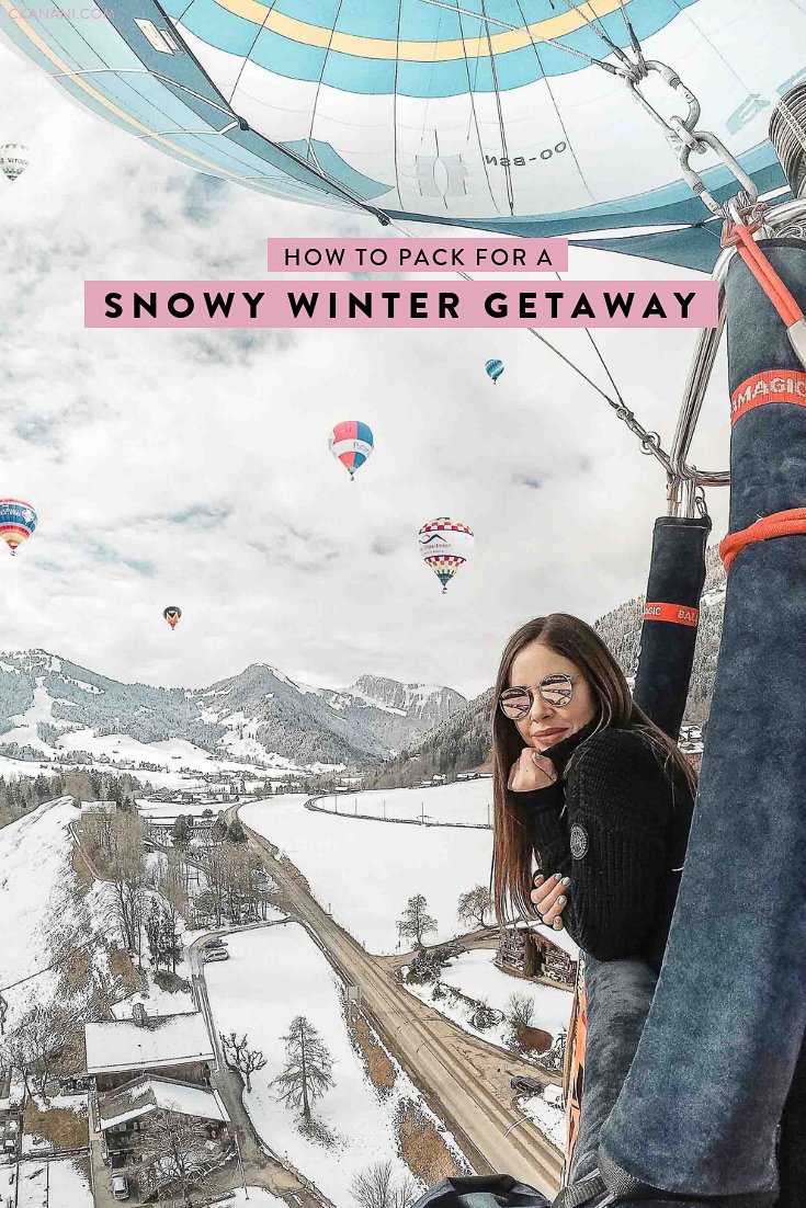 Heading out on a snowy holiday this winter? Here is everything you need to pack to stay warm and also fashionable on your snow-filled getaway! #packing #winter #snow