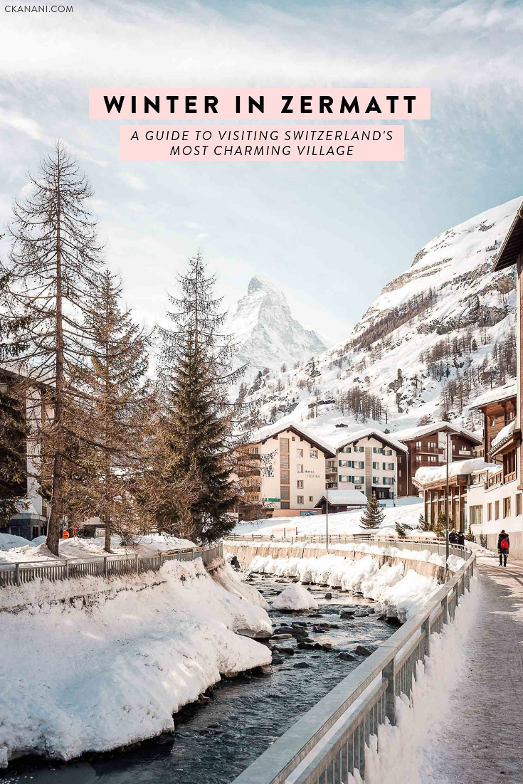 Winter in Zermatt: everything you need to know about visiting Switzerland’s most charming village including where to stay, eat, drink, and what to do. #zermatt #switzerland #travel