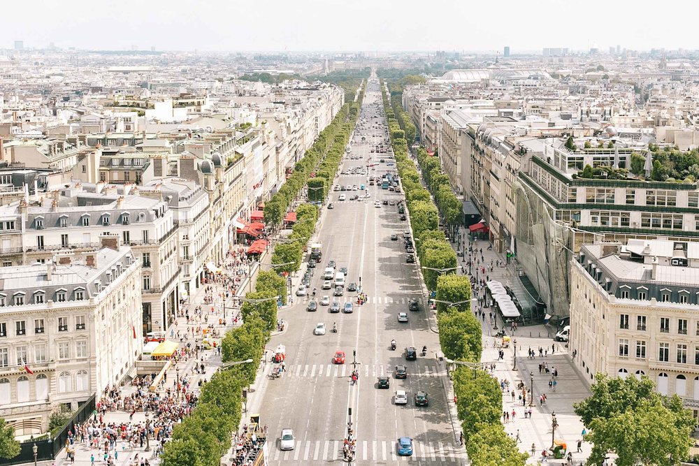 Climb to the top of the Arc de Triomphe